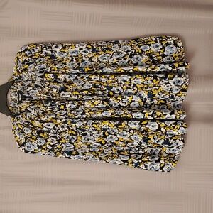 Blue Floral Print top